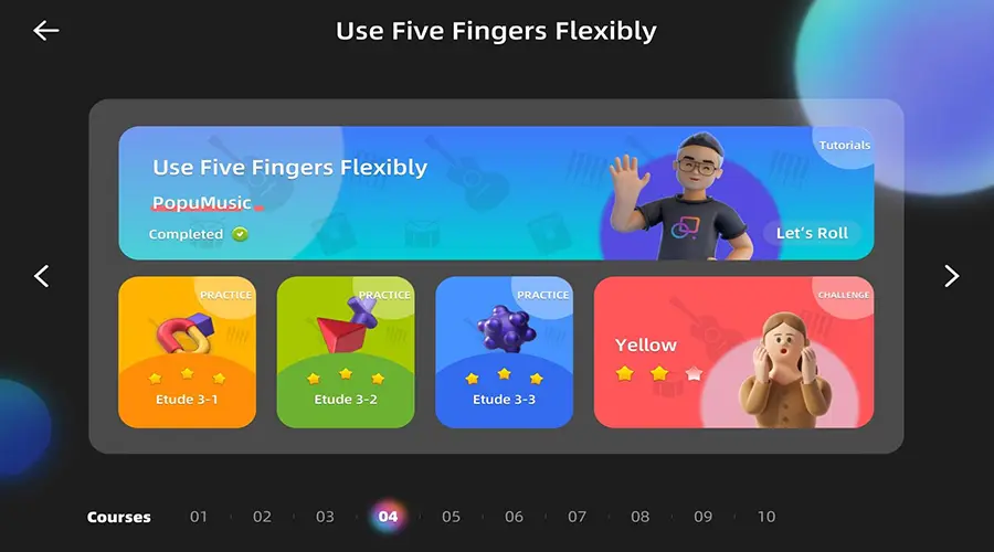 Popupiano game screen