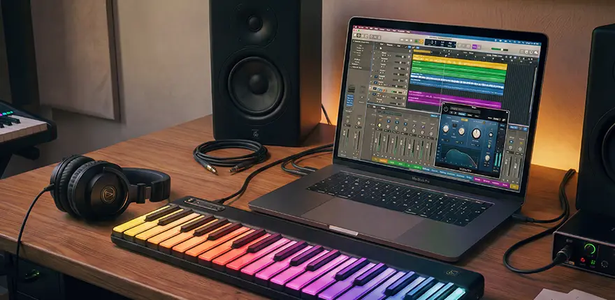 Modern MIDI Keyboard Workflow Interface